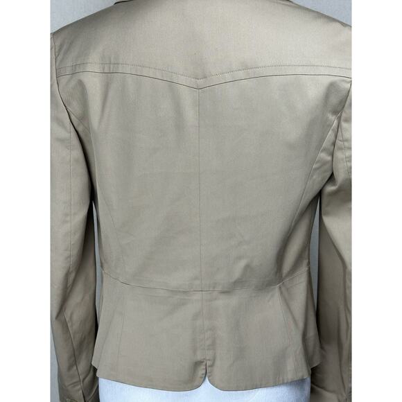 ANN TAYLOR LOFT Tan Blazer Sz 2 XS Career Office Classic Professional Preppy - Picture 6 of 16